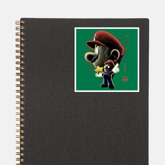 Jumpman Nightsky-None-Glossy-Sticker-Astrobot Invention