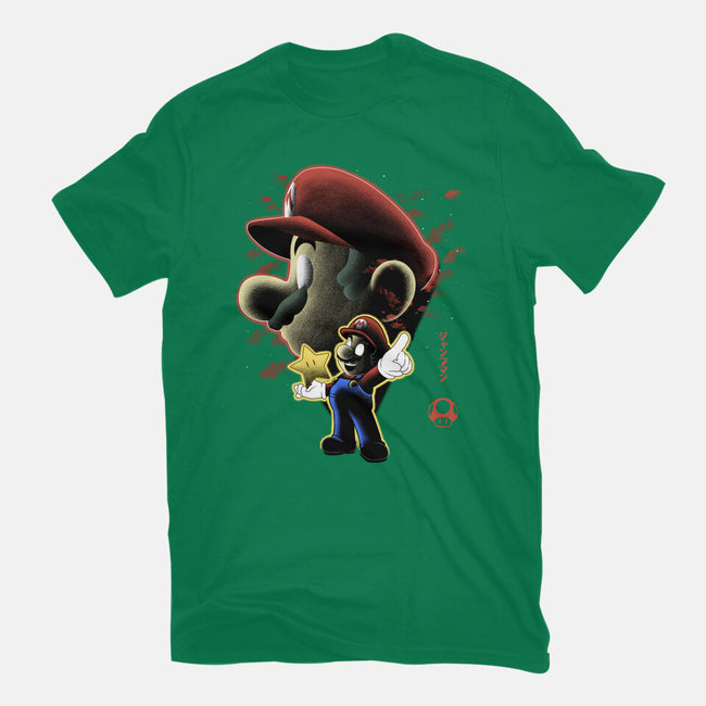 Jumpman Nightsky-Womens-Basic-Tee-Astrobot Invention