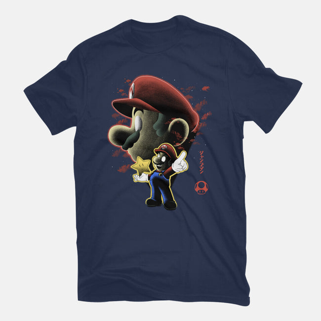 Jumpman Nightsky-Womens-Basic-Tee-Astrobot Invention