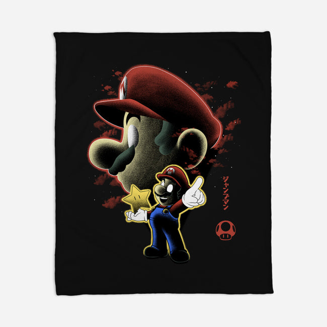 Jumpman Nightsky-None-Fleece-Blanket-Astrobot Invention