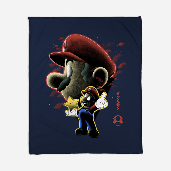 Jumpman Nightsky-None-Fleece-Blanket-Astrobot Invention