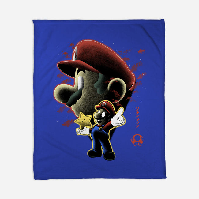 Jumpman Nightsky-None-Fleece-Blanket-Astrobot Invention
