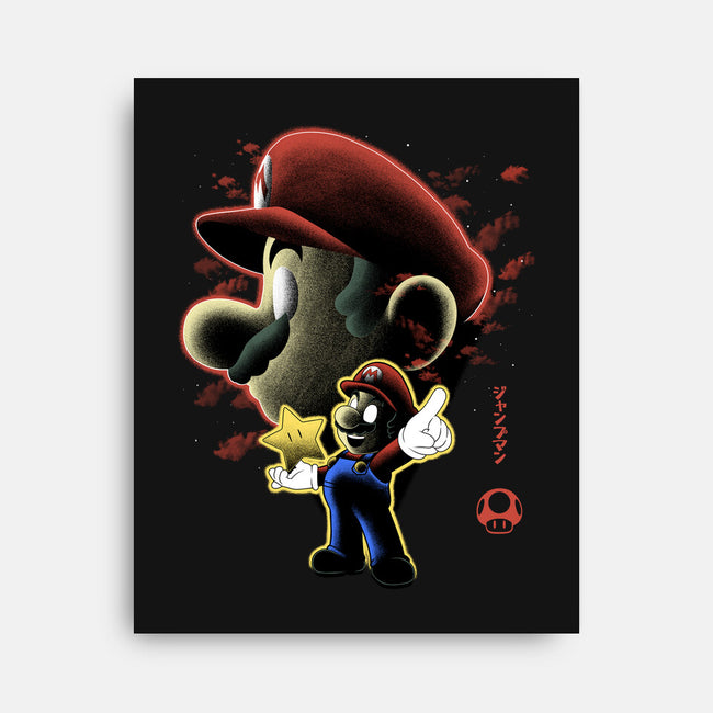 Jumpman Nightsky-None-Stretched-Canvas-Astrobot Invention