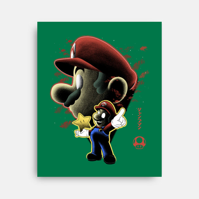 Jumpman Nightsky-None-Stretched-Canvas-Astrobot Invention