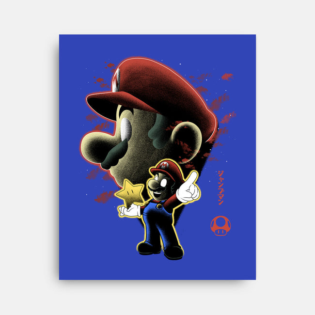 Jumpman Nightsky-None-Stretched-Canvas-Astrobot Invention