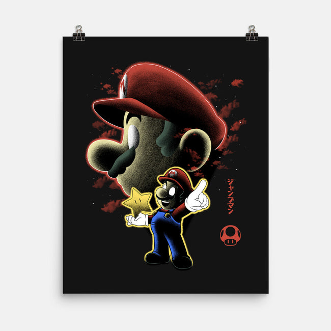 Jumpman Nightsky-None-Matte-Poster-Astrobot Invention