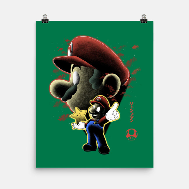 Jumpman Nightsky-None-Matte-Poster-Astrobot Invention