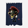 Jumpman Nightsky-None-Polyester-Shower Curtain-Astrobot Invention