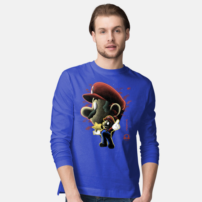 Jumpman Nightsky-Mens-Long Sleeved-Tee-Astrobot Invention
