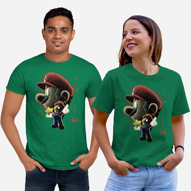 Jumpman Nightsky-Unisex-Basic-Tee-Astrobot Invention