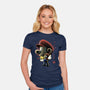 Jumpman Nightsky-Womens-Fitted-Tee-Astrobot Invention