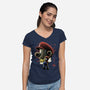 Jumpman Nightsky-Womens-V-Neck-Tee-Astrobot Invention