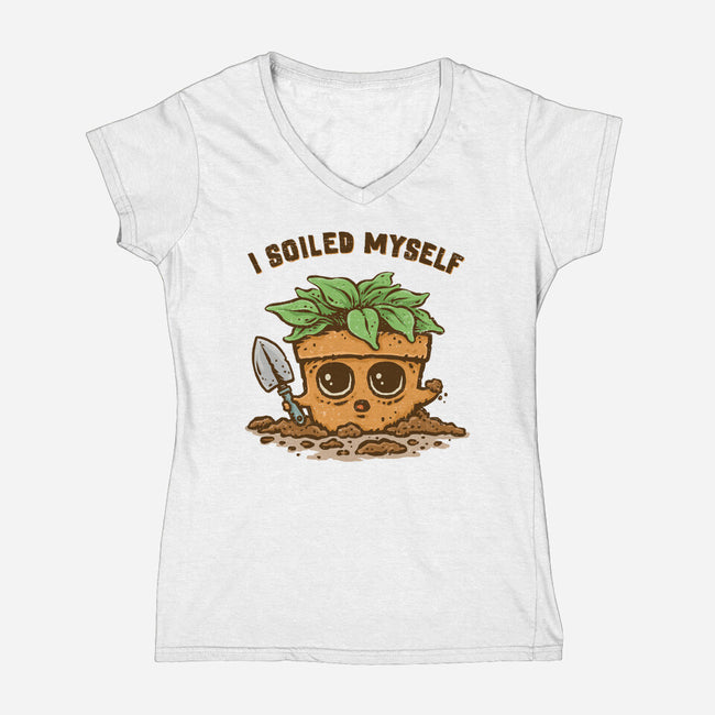 I Soiled Myself-Womens-V-Neck-Tee-kg07