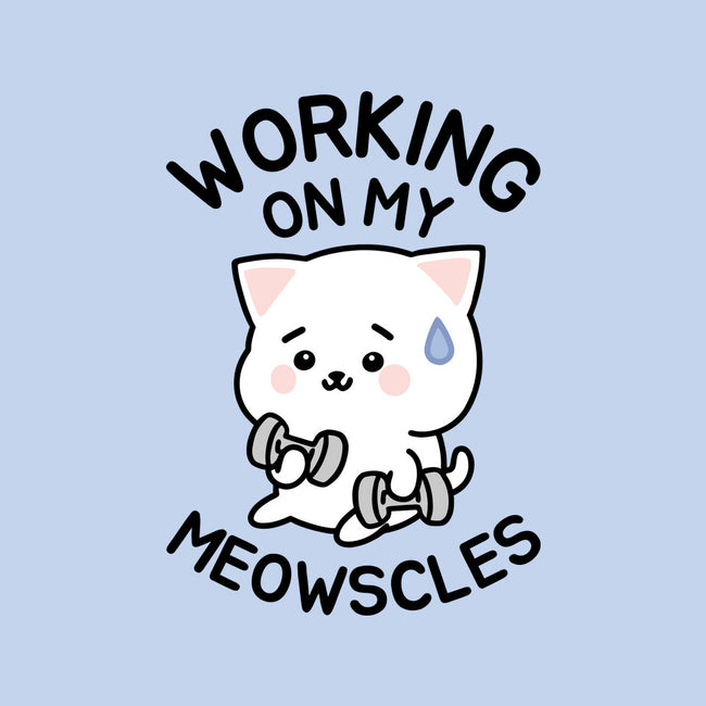 Working On My Meowscles-Unisex-Basic-Tee-brunopires