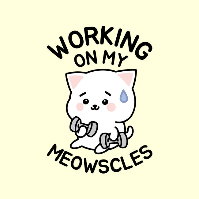 Working On My Meowscles-None-Drawstring-Bag-brunopires