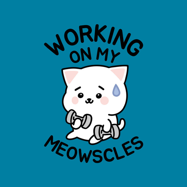 Working On My Meowscles-None-Basic Tote-Bag-brunopires