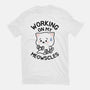 Working On My Meowscles-Womens-Fitted-Tee-brunopires