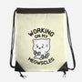 Working On My Meowscles-None-Drawstring-Bag-brunopires