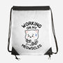 Working On My Meowscles-None-Drawstring-Bag-brunopires