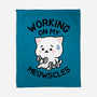 Working On My Meowscles-None-Fleece-Blanket-brunopires