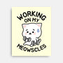 Working On My Meowscles-None-Stretched-Canvas-brunopires