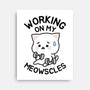 Working On My Meowscles-None-Stretched-Canvas-brunopires