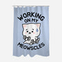 Working On My Meowscles-None-Polyester-Shower Curtain-brunopires