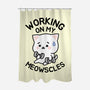 Working On My Meowscles-None-Polyester-Shower Curtain-brunopires