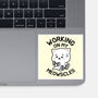 Working On My Meowscles-None-Glossy-Sticker-brunopires