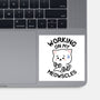 Working On My Meowscles-None-Glossy-Sticker-brunopires