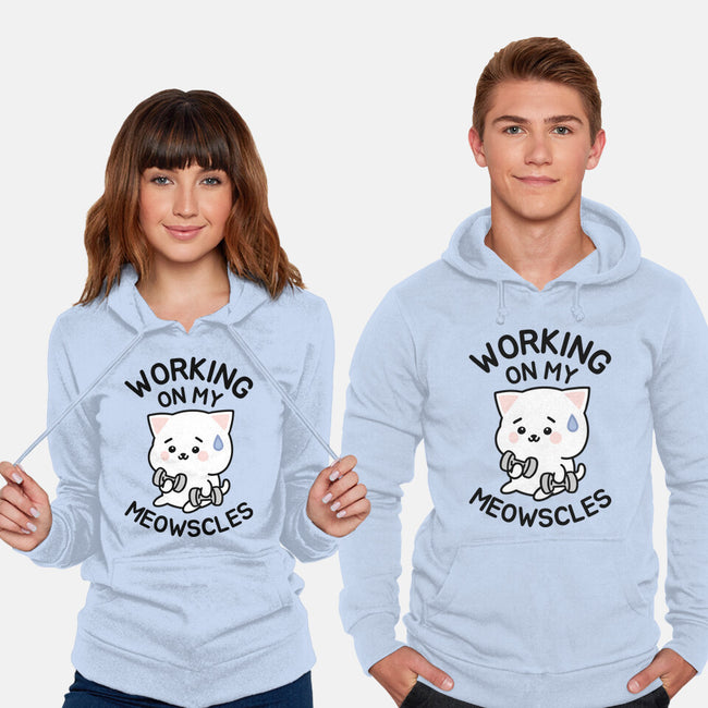 Working On My Meowscles-Unisex-Pullover-Sweatshirt-brunopires