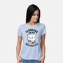 Working On My Meowscles-Womens-Basic-Tee-brunopires