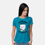 Working On My Meowscles-Womens-Basic-Tee-brunopires