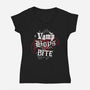 Vamp Boys Bite-Womens-V-Neck-Tee-Nemons