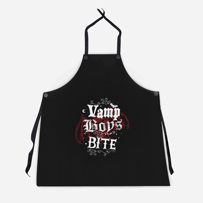 Vamp Boys Bite-Unisex-Kitchen-Apron-Nemons