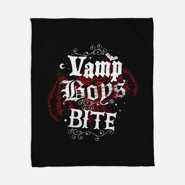 Vamp Boys Bite-None-Fleece-Blanket-Nemons