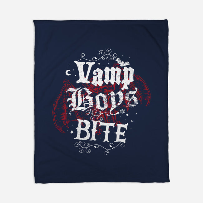 Vamp Boys Bite-None-Fleece-Blanket-Nemons
