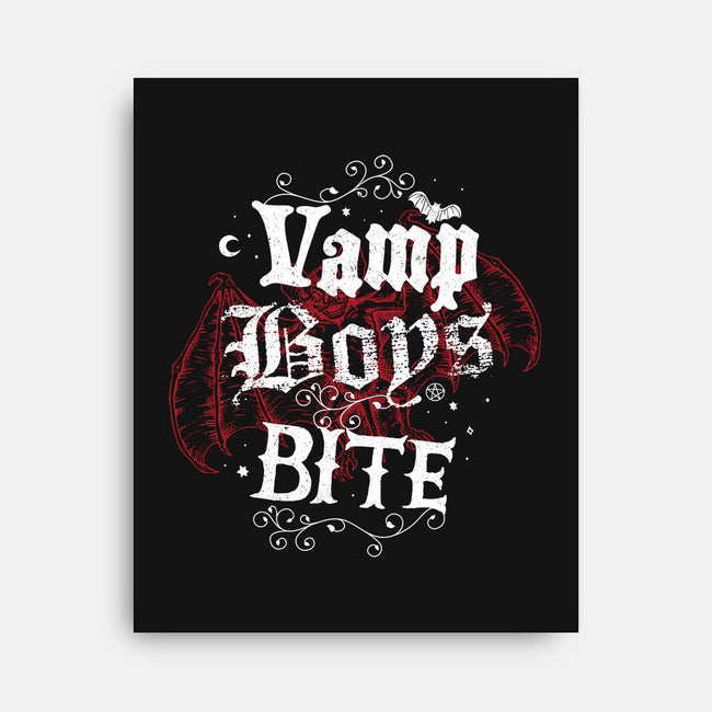 Vamp Boys Bite-None-Stretched-Canvas-Nemons