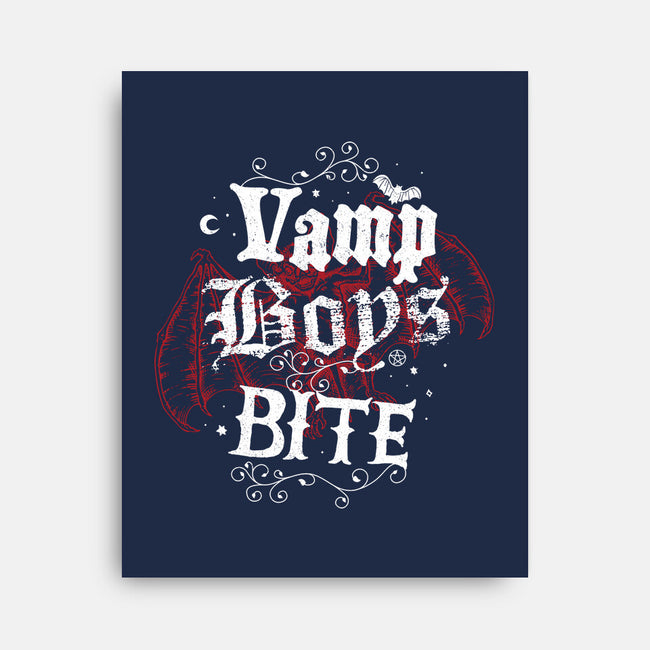 Vamp Boys Bite-None-Stretched-Canvas-Nemons