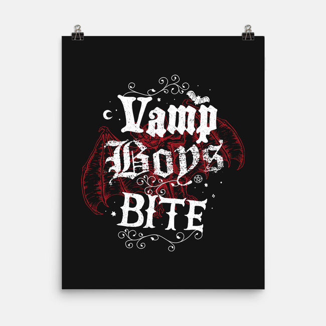 Vamp Boys Bite-None-Matte-Poster-Nemons