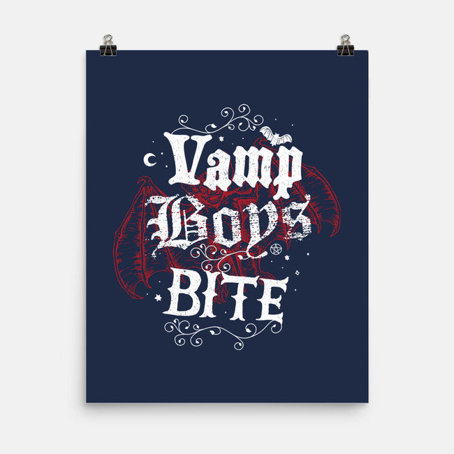 Vamp Boys Bite-None-Matte-Poster-Nemons