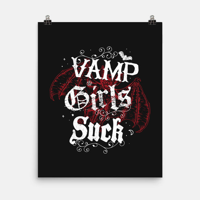 Vamp Girls Suck-None-Matte-Poster-Nemons