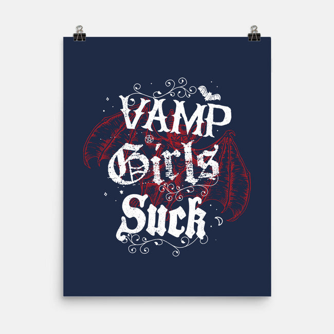Vamp Girls Suck-None-Matte-Poster-Nemons