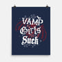 Vamp Girls Suck-None-Matte-Poster-Nemons