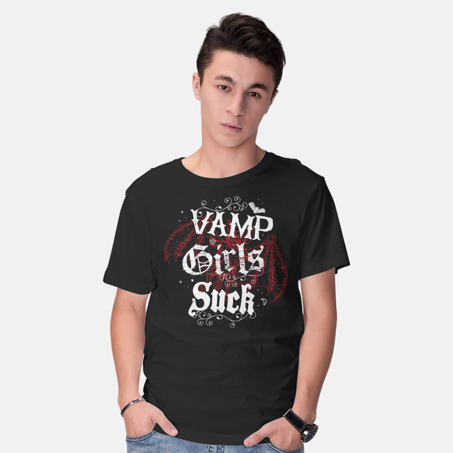 Vamp Girls Suck-Mens-Basic-Tee-Nemons