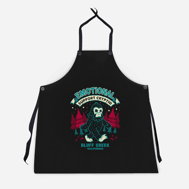 Emotional Support Bigfoot-Unisex-Kitchen-Apron-Nemons