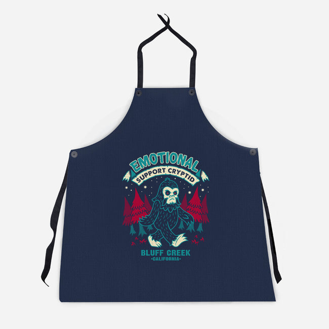 Emotional Support Bigfoot-Unisex-Kitchen-Apron-Nemons