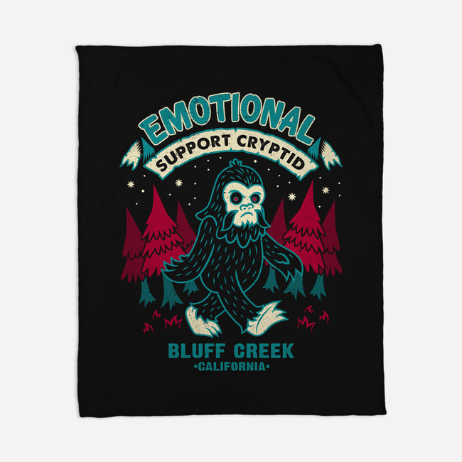 Emotional Support Bigfoot-None-Fleece-Blanket-Nemons