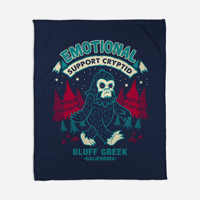 Emotional Support Bigfoot-None-Fleece-Blanket-Nemons