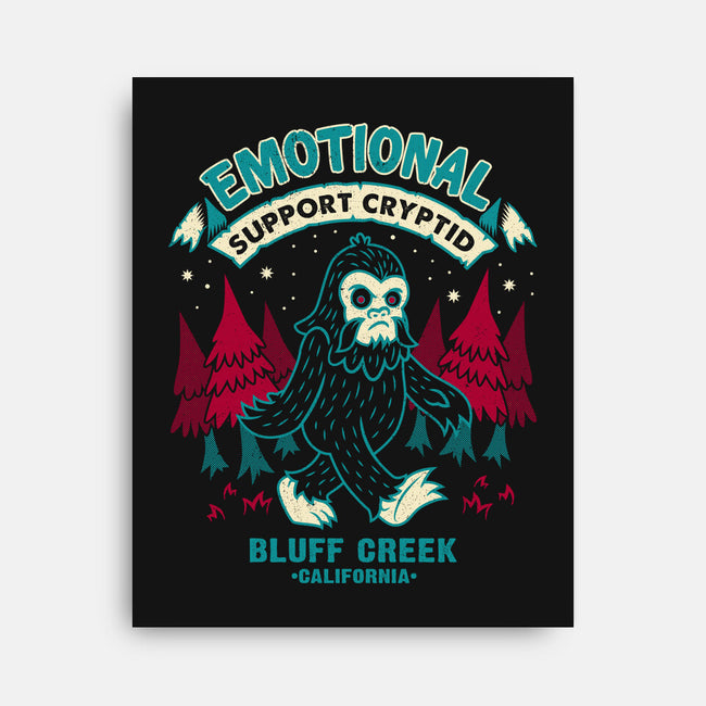 Emotional Support Bigfoot-None-Stretched-Canvas-Nemons